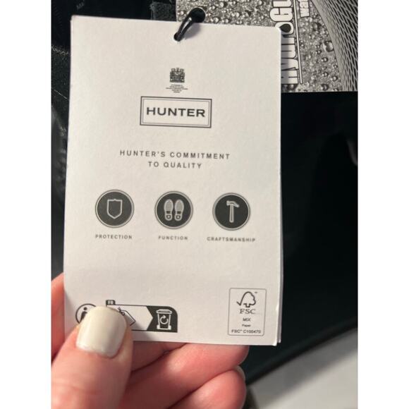 NWT Hunter Womens Discoverer Mid Lace-UP Leather Heel Boot - Picture 11 of 14